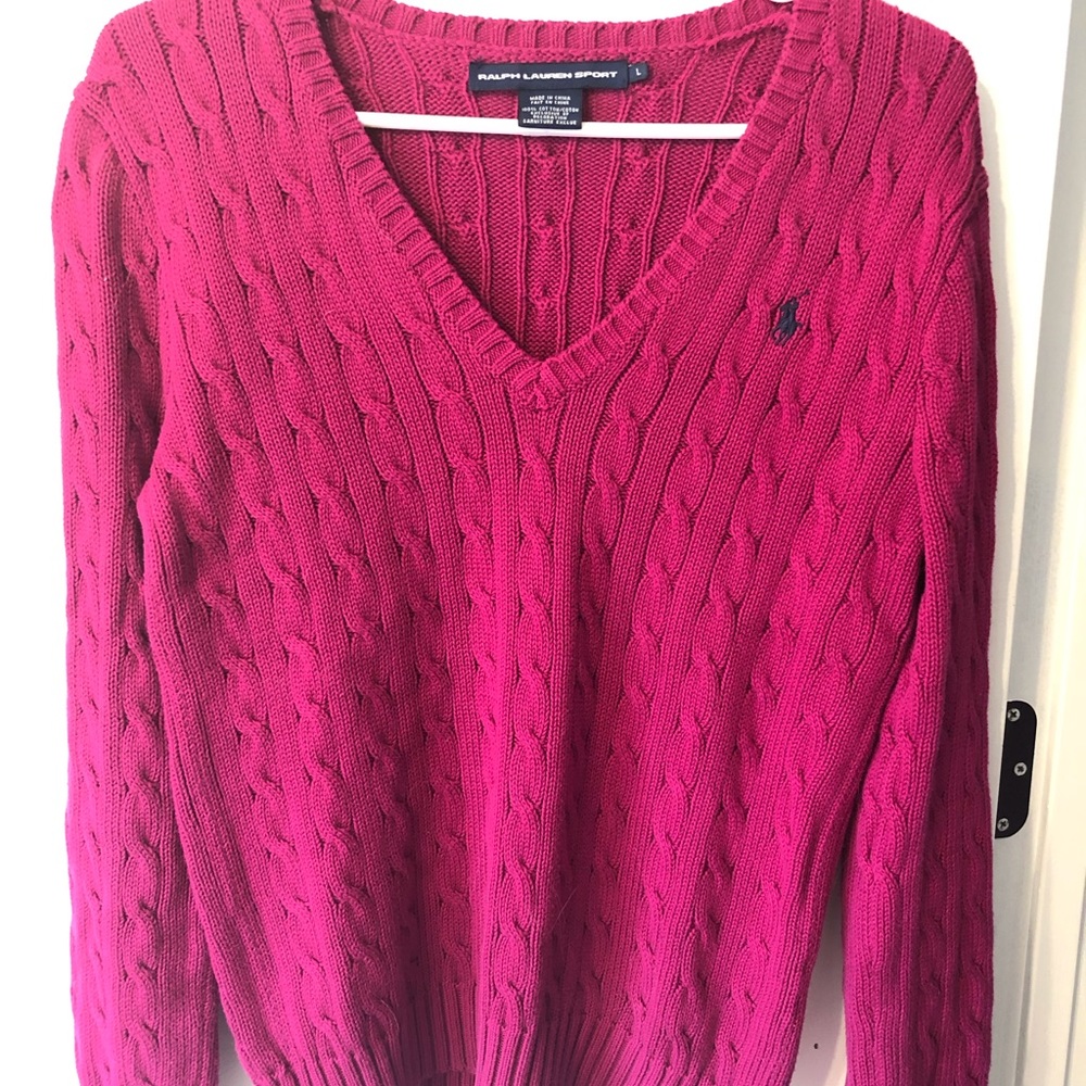 Ralph Lauren Sport Ladies V-Neck Pullover Sweater